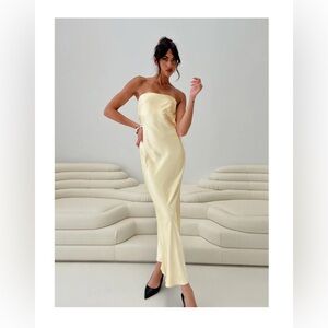 Princess Polly Haley Maxi Dress - Yellow